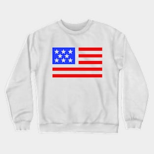 Abstract American Flag Crewneck Sweatshirt